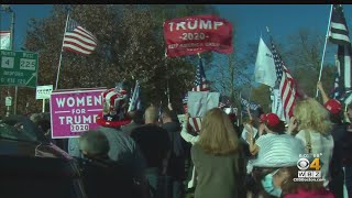 Battle Of Political Rallies On Lexington Green As Ballots Are Counted
