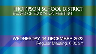 Board of Education Meeting: 12.14.2022