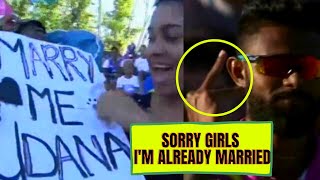 '' Marry Me '' A young girl ask marry Sri Lankan cricketer - isuru udana