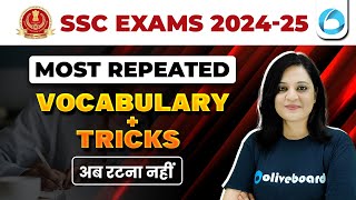 Most Repeated English Vocabulary for SSC 2024-25 Exams | Vocabulary with Tricks | Vocabulary For SSC