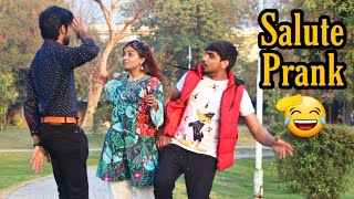 Funny Salute Prank on People | By AJ Pranks