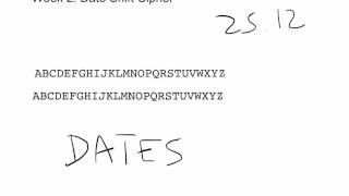 OMG WEEK 2 date shift cipher