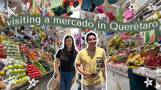 A day in Querétaro speaking Spanish | Visiting Mercado de La Cruz (English subtitles)