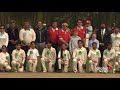 justin trudeau shows off for cheering cricket fans in delhi