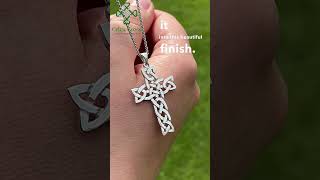 The filigree design in our Celtic cross necklaces? #celticdesign #crosses #jewelry #celticjewelry