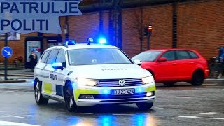 POLICE PATROL politi patrulje i udrykning polizei einsatzfahrt