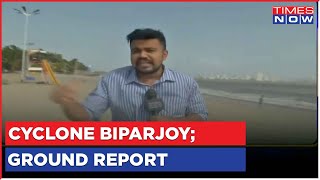 Cyclone Biparjoy Ground Report | Beaches Vacant In Mumbai After IMD Issues Yellow Alert |Latest News