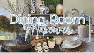 DINING ROOM MAKEOVER | BUDGET FRIENDLY IDEA | SUMMER DECORATE WITH ME