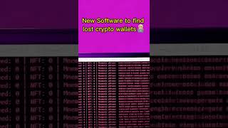 New Software to Find lost Crypto Wallet🧑🏼‍💻 #btc #crypto #eth #ftx #money #motivation #usdt #ltc