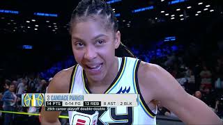 Candace Parker: "I'm Old, Holly" After NEAR Triple-Double In Chicago Sky's Series Win vs NY Liberty