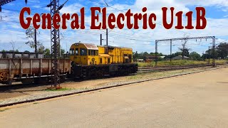 Shunting Activities: General Electric U11B Sorting Outbound Empty Clinker Wagons