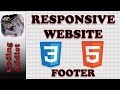 Responsive Website HTML5 and CSS3 6- Footer