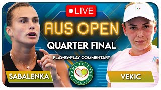 SABALENKA vs VEKIC | Australian Open 2023 | LIVE Tennis Play-by-Play Stream