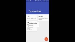 Android Note App Sqlite with Material design
