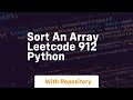Sort an array leetcode 912 python