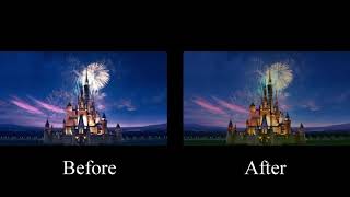 Walt Disney Pictures Logo Comparison (2006 and 2011 versions)