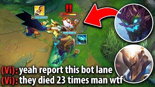 We got the enemy bot lane banned for this game... (THEY DIED 23 TIMES) - EPISODE 3