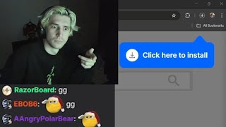 xQc Accidentally Starts Downloading Virus After Clicking Link From Chat