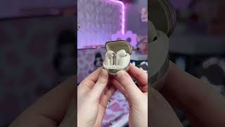 SOUNDPEATS New Air5 Earbuds in beige😍#earbuds #tech #audio #wireless #setup#cozy #unboxing #fyp