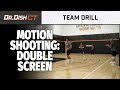 Team Basketball Shooting Machine Drills: Double Screen Action