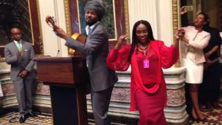 Emeline Michel \u0026 Dener Ceide at White House Caribbean Heritage Celebration