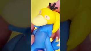 【ポケモン】「親離れ出来ないコダック」つくってみた。POKEMON CLAYART MAKING #shorts