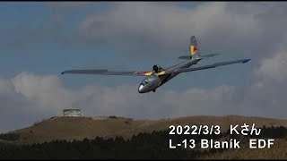 2022/3/3　Ｋさん　L-13 Blaník  EDF　３.３ｍ