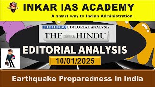 Earthquake Preparedness in India 10 01 2025 The Hindu Today's News Analysis UPSC CA