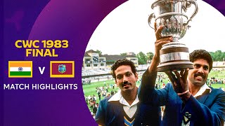 Cricket World Cup 1983 Final: India v West Indies | Match Highlights