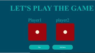 DICE CHALLENGE GAME || USING HTML , CSS AND JAVASCRIPT || WEB DEVELOPMENT || WEB-PROJECT IDEA