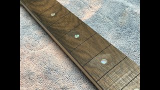 Installing Abalone Fret Markers for Guitar