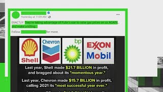 VERIFY: Social media claims that oil and gas companies are making billions of dollars off of 'Putin'