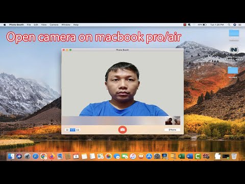 How to open camera on macbook