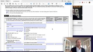Bankruptcy Forms — Schedule D (Simple Ch. 7 Case / Doesn't Own Home)