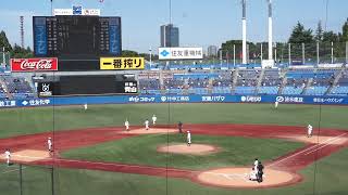 2022/9/25(日) 加藤孝太郎(早稲田大学) vs 飯森太慈(明治大学) ピッチャーゴロ