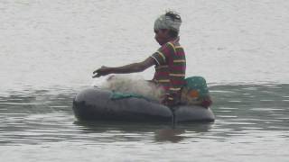 Mula river in the evening near Hinjewadi, Pune