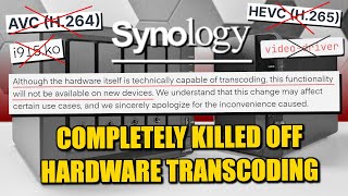 Synology Kills Graphics Drivers and HEVC & H.264 HW Transcoding on the J4125 NAS (DS225+ & DS425+)