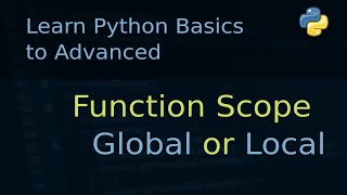Python Tutorial Part-10 | Function Scope