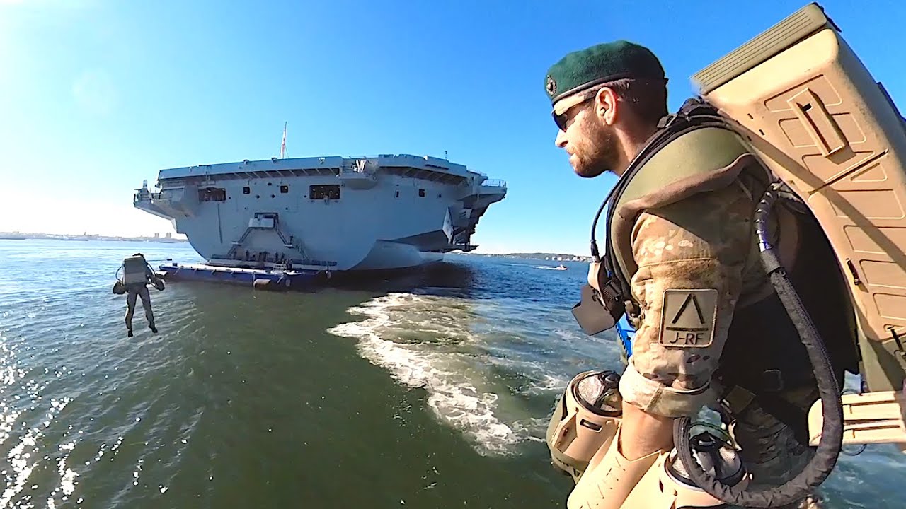 QE Aircraft Carrier Jet Suit Flight In NYC Pt2! - YouTube