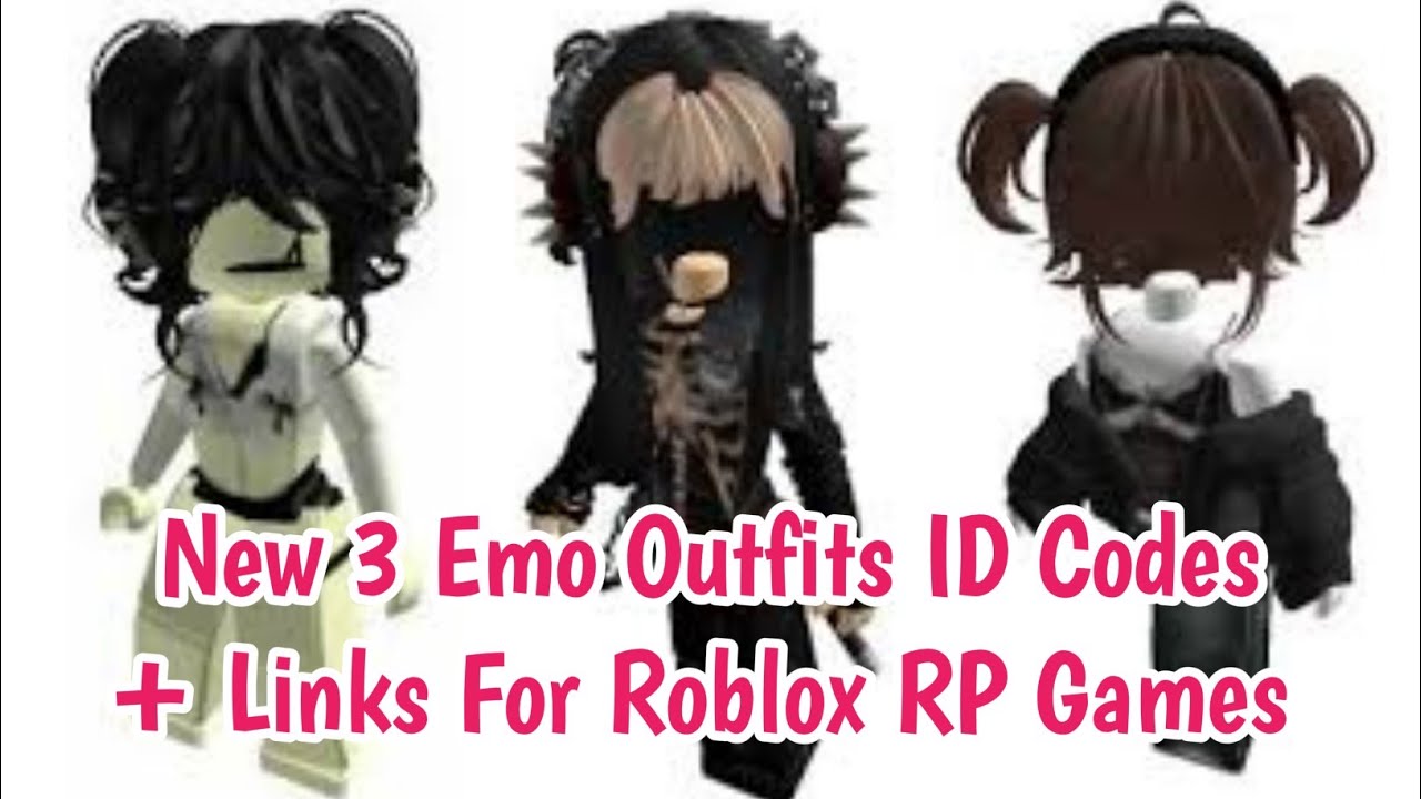 New 3 Emo Outfits ID Codes + Links For Brookhaven RP, Berry Avenue, And ...