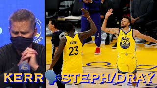 📺 Kerr: Curry/Draymond “pick-&-roll game is beautiful to watch” + “Steph is lethal” + defense