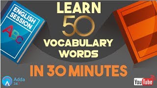 IBPS RRB PO & SSC CGL | 50 vocabulary Words | English | Online SSC CGL Coaching