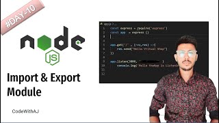 Create & Export Module || Node.Js || CodeWithAJ