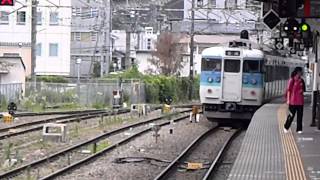 548M/中央線115系C14編成大月駅発車