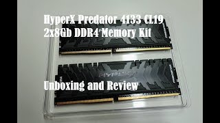 Kingston HyperX Predator 4133 CL19 DDR4 Memory Kit Unboxing \u0026 Review