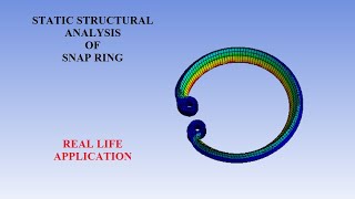 Snap Ring | Static Structural Analysis I Deformation | Stress | Strain | FOS | ANSYS Workbench