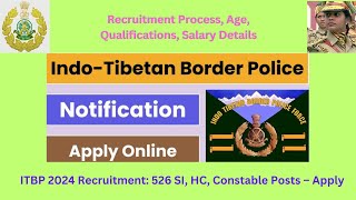 ITBP Telecommunication Recruitment 2024 | SI/Constable (Male/ Female ) Online Form  Kaise Bhare