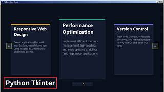 Python: How to Create a Card Slider Using Python Tkinter [ With Source Code ]