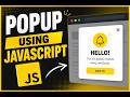How To Build a Popup Modal Using HTML, CSS & JavaScript | Beginner Friendly JavaScript Project