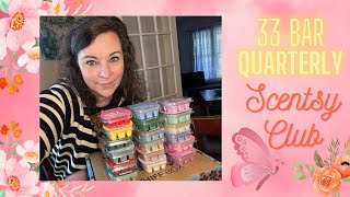 33 bar Scentsy Club Quarterly Haul w/ March Whiff box! What bars made it?